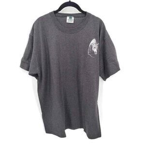 Vintage kingstree classic Black Stripe single stitch Horse embroidery XL